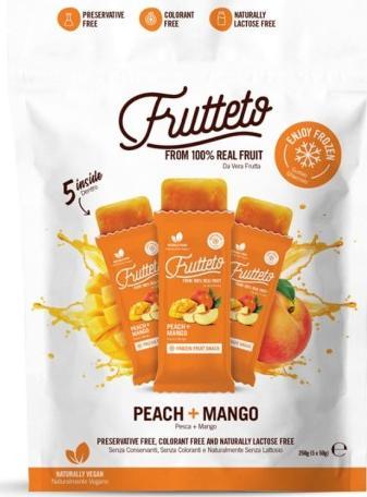 Frutteto Lody sorbetowe do zamrożenia Brzoskwinia - Mango Frutteto, 5x50g 1