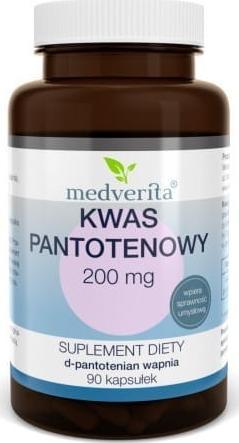 MEDVERITA Medverita Kwas Pantotenowy 200 mg 90 kap 1