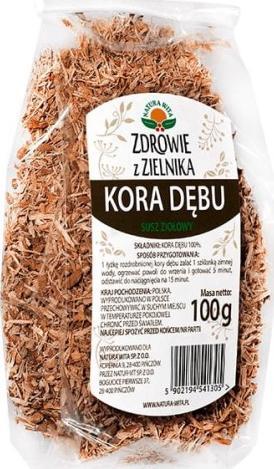 Natura Wita Natura Wita Kora Dębu 100G Działa Przeciwzapalnie 1