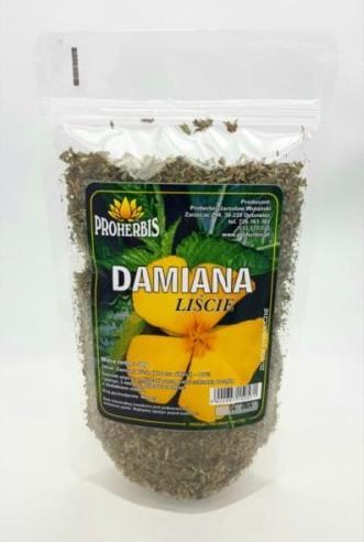 PROHERBIS Proherbis Liście Damiana 50 g Na Poprawę Libido 1