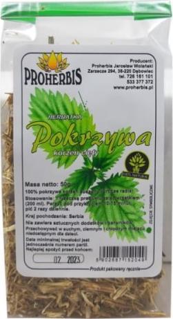 PROHERBIS Proherbis Pokrzywa Korzeń cięty 50 g 1