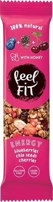 Feel FIT Baton z borówką, nasionami chia i wiśniami 35 g 1