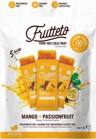 Frutteto Lody sorbetowe do zamrożenia Mango - Marakuja Frutteto, 5x50g 1