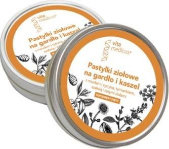 Herbamedicus Vita Medicus Pastylki Ziołowe Na Gardło i kaszel 1