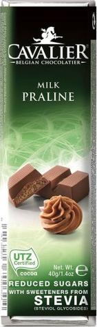Cavalier Baton z mlecznej czekolady z nadzieniem pralinowym Cavalier, 40g 1