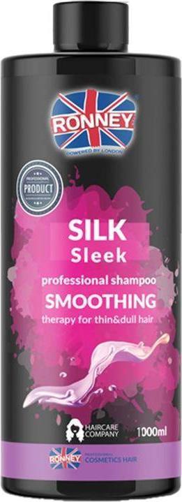 Ronney RONNEY_Silk Sleek Professional Shampoo Smoothing Therapy For Thin&amp;Dull Hair szampon do włosów suchych i cienkich 1000ml 1