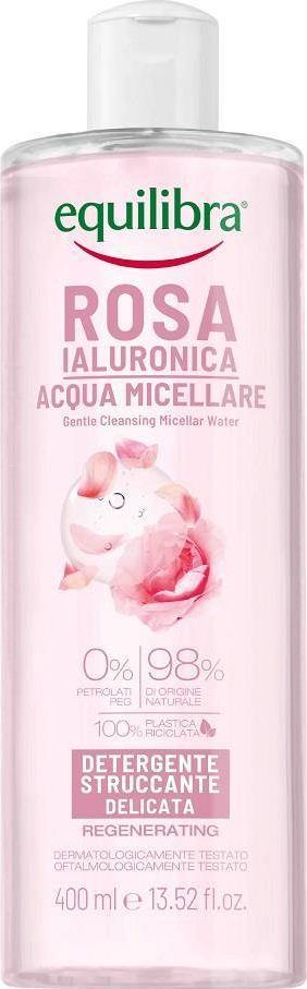 Equilibra Rosa Regenerating Gentle Cleansing Micellar Water oczyszczająca woda różana do demakijażu 400ml 1