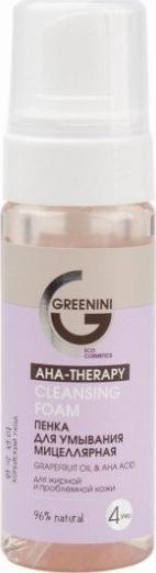 Greenini GREENINI_AHA Therapy Cleansing Foam micelarna pianka do mycia twarzy Grapefruit Oil &amp; AHA ACID 150ml 1