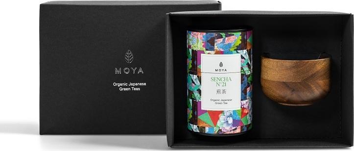 Moya Matcha Zestaw herbata liściasta i czarka Collage Sencha 60 g MOYA 1