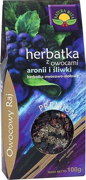 Natura Wita Herbatka z owocami aronii i śliwki 100g NATURA WITA 1
