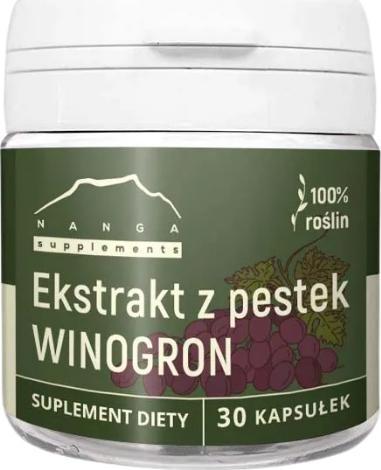 Nanga Ekstrakt z pestek winogron OPC kapsułki 300mg 30 kapsułek NANGA 1
