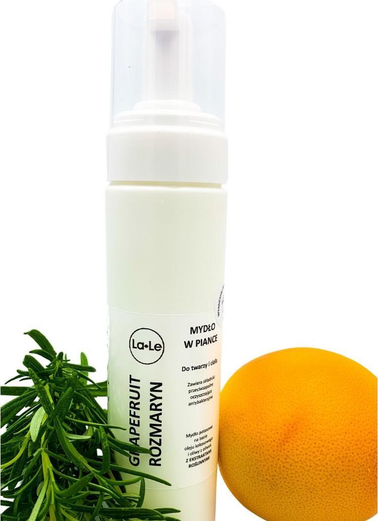 La-le Mydło w piance do twarzy i ciała - GRAPEFRUIT-ROZMARYN 150ml La-Le 1