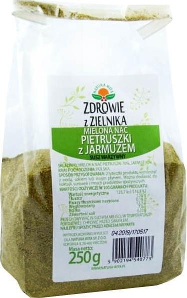 Natura Wita Mielona nać pietruszki z jarmużem 250g NATURA WITA 1