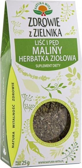 Natura Wita Liść i pęd maliny 25g NATURA WITA 1
