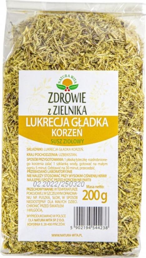 Natura Wita Lukrecja gładka korzeń 200g NATURA WITA 1