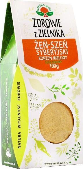 Natura Wita Żeń-szeń syberyjski korzeń mielony 100g NATURA WITA 1
