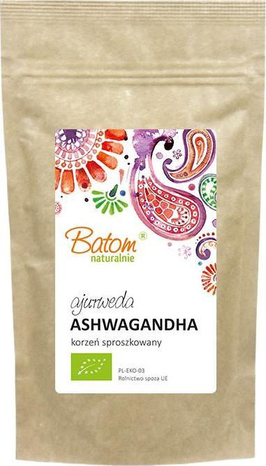 BATOM Ashwagandha żeń-szeń indyjski korzeń mielony BIO 100g BATOM 1