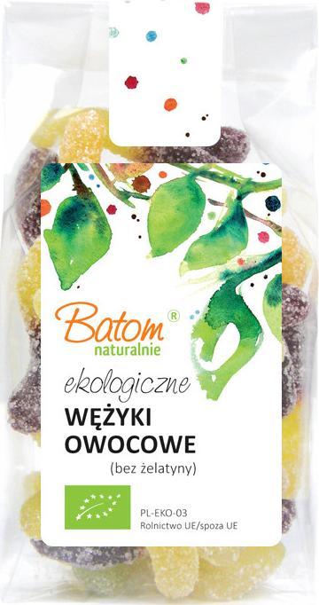 BATOM Żelki wężyki bez żelatyny BIO 125g BATOM 1