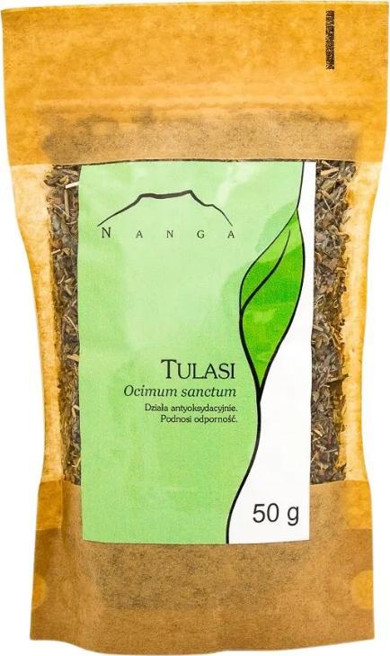 Nanga Tulsi Tulasi Święta Bazylia Ziele Cięte 50g NANGA 1
