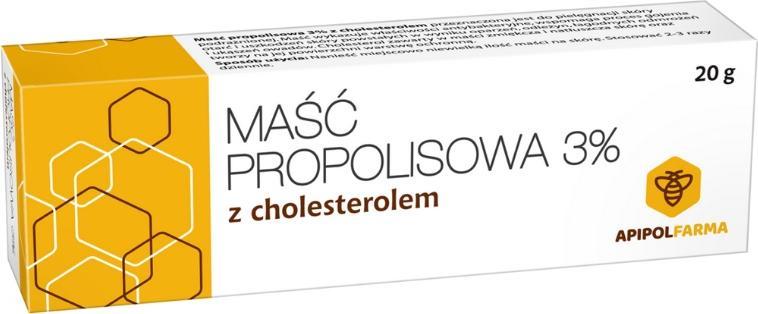 Apipol Farma Maść propolisowa 3% z cholesterolem 20 g APIPOL FARMA 1