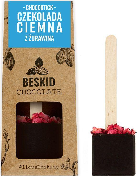 Beskid Chocolate Chocostick z czekolady ciemnej z żurawiną 45g BESKID 1