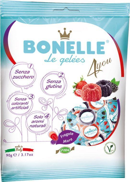 Bonelle Żelki Jeżyna i Truskawka bez cukru 90g BONELLE 1