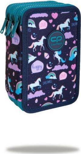 Piórnik Patio Piórnik potrójny z wyposażeniem Jumper 3 Happy unicorn E67549 CoolPack 1