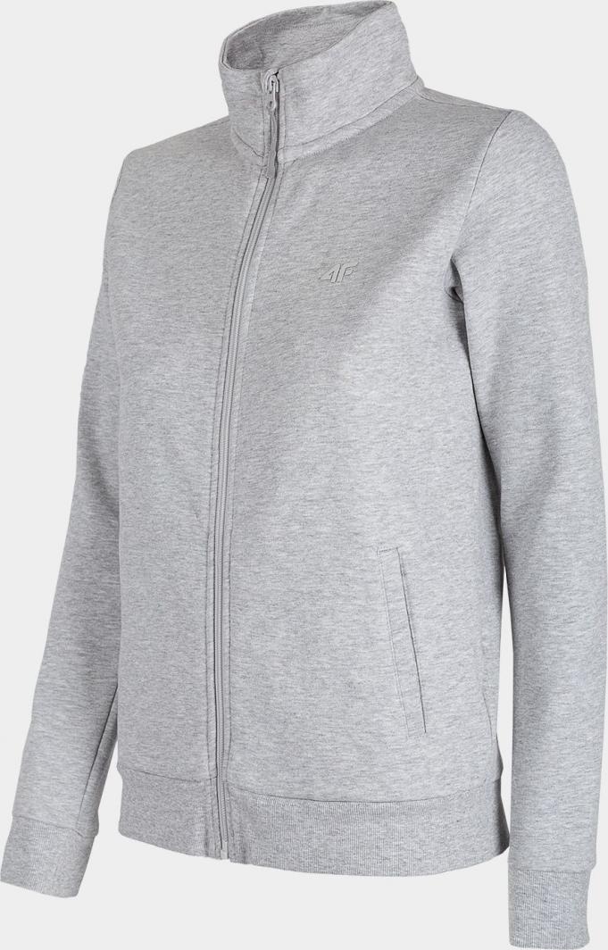 4f Bluza damska H4Z22-BLD351 Chłodny jasny szary melanż r.M 1