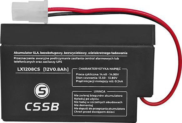 CSSB Akumulator żelowy 12V 0,8Ah 1