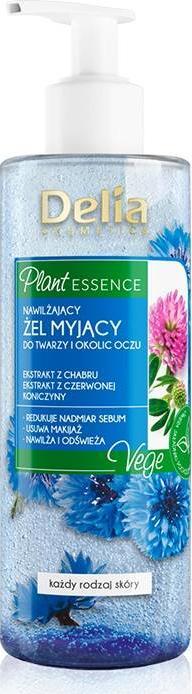 Delia Delia Cosmetics Plant Essence Nawilżający Żel myjący twarzy i oczu 200ml 1