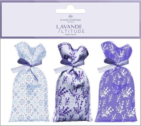 PLANTES&PARFUMS PROVENCE Oryginalna francuska suszona LAWENDA - Zestaw 3 Saszetek 18g 1