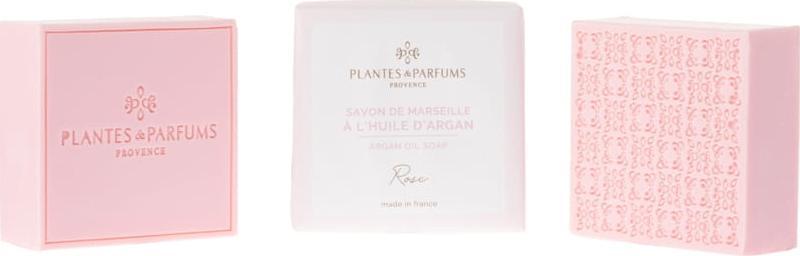 PLANTES&PARFUMS PROVENCE Arganowe Mydełko Marsylskie - Rose - Róża 100g 1