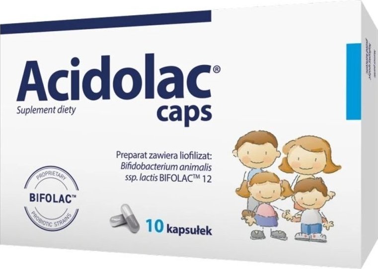 Polpharma Acidolac Caps, 10 kapsułek - Data ważności:30.9.2022 1