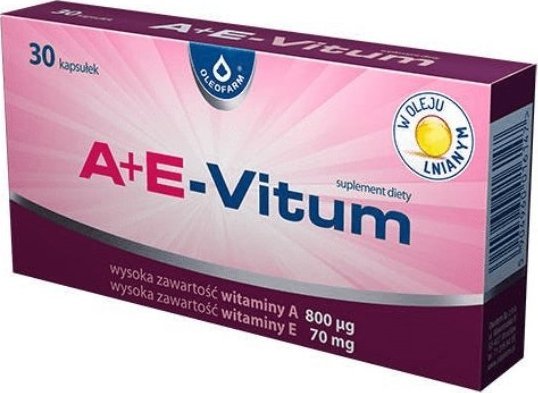 Oleofarm A+E-Vitum, 30 kapsułek - Długi termin ważności! 1