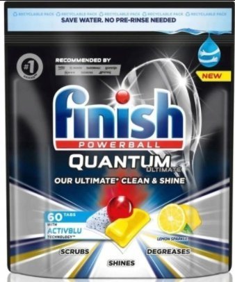 Finish Finish, Quantum Ultimate Tabletki do zmywarki, Lemon, 60 sztuk 1