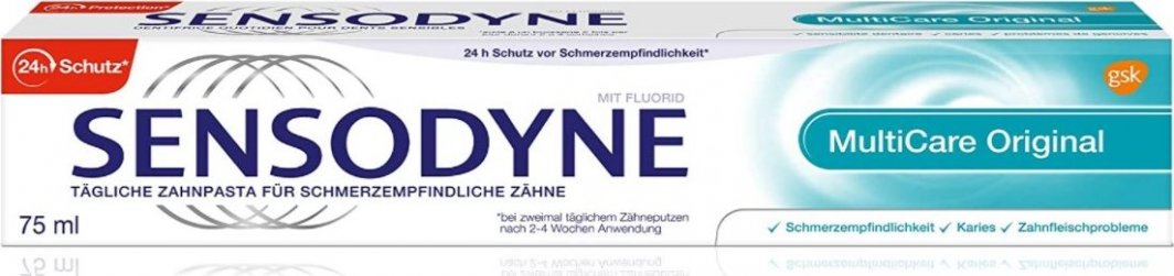 Sensodyne (DE) Sensodyne, Pasta do wrażliwych zębów z fluorem, 75ml (PRODUKT Z NIEMIEC) 1
