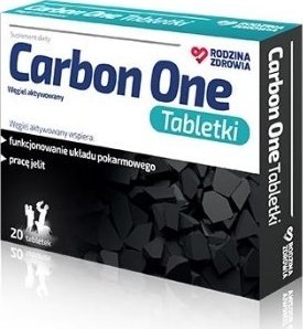 Silesian Pharma Rodzina Zdrowia Carbon One 20 tabletek - Długi termin ważności! 1