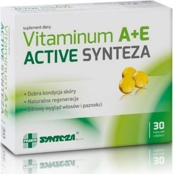 Synteza Vitaminum A+E Active Synteza, 30 kapsułek miękkich - Długi termin ważności! 1