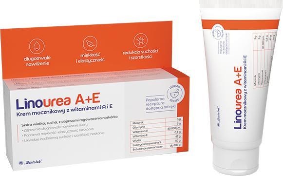 Ziołolek Linourea A+E Krem mocznikowy 50g - Długi termin ważności!