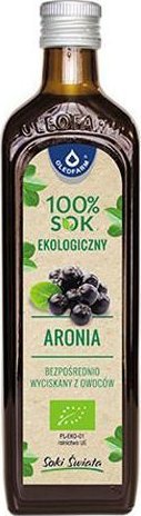 Oleofarm Aronia 100% sok ekologiczny 490 ml - Długi termin ważności! 1