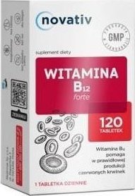 Medicinae Novativ Witamina B12 Forte, 120 tabletek - Długi termin ważności! 1