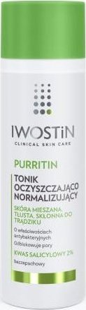 Omega Pharma Iwostin, Purritin Tonik oczyszczający normalizujący, 200 ml - Długi termin ważności! 1