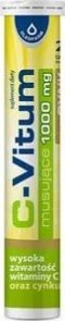 Oleofarm C-Vitum musujące 1000mg Plus Cynk, 24 tabletki musujące - Długi termin ważności! 1