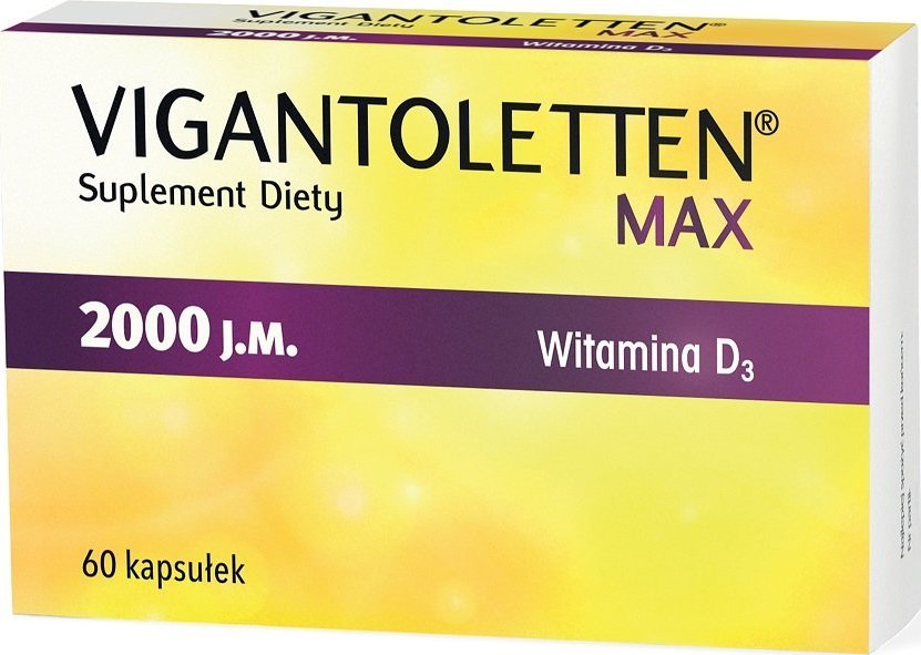 Procter & Gamble Vigantoletten Max kapsułki 2000j.m. 60 kapsułek - Długi termin ważności! 1