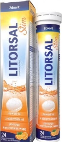 NATUR PRODUKT ZDROVIT Zdrovit Litorsal Slim, 24 tabletki musujące - Długi termin ważności! 1