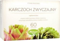 Herbapol Karczoch zwyczajny Tylko Natura 60 kapsułek twardych - Długi termin ważności! 1