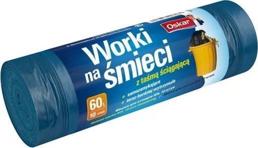 OSKAR Oskar, Worki na śmieci z taśmą 60L, 10 sztuk 1
