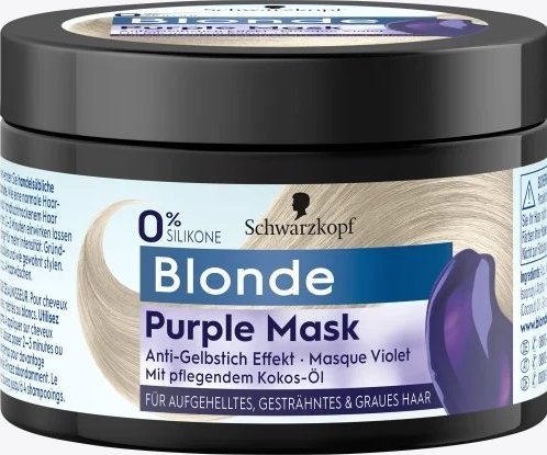 Schwarzkopf (DE) Schwarzkopf Bonde, Purple Mask, Maska do włosów, 150ml (PRODUKT Z NIEMIEC) 1