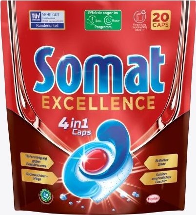 Somat Somat, Excellence, Tabletki do zmywarki, 20 sztuk 1