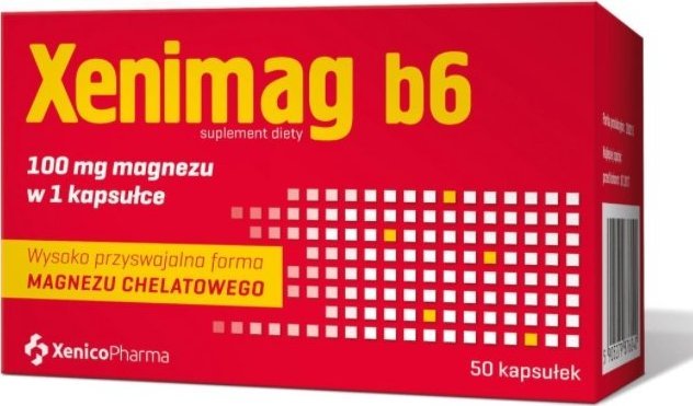 XENICO PHARMA Xenimag B6, 50 kapsułek - Długi termin ważności! 1